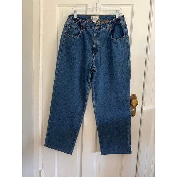 L.L. Bean Men's 30 Double Flannel Lined Jeans Classic Stretch Fit 30x 26 Medium - Picture 1 of 16